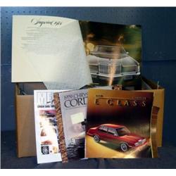 BX OF AUTOMOBILE SHOWROOM LITERATURE