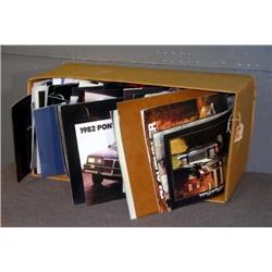 BX OF AUTOMOBILE SHOWROOM LITERATURE