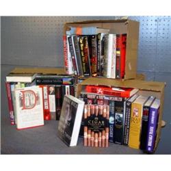 LOT 4 BOXES NEWER BOOKS INCL TOM CLANCY