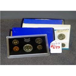 LOT OF 3 PROOF SETS- 1968, 1969 AND 1980