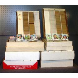 LOT 8 DIVIDED BOXES OF BASEBALL CARDS