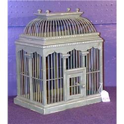 GREEN 2 PART BIRD CAGE