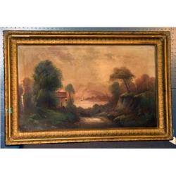 WINDOW SHADE ART HUDSON RIVER SCENE
