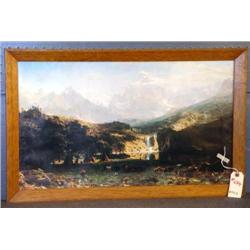 PRINT OF BIERSTADT LANDSCAPE