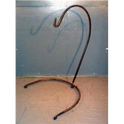 WROUGHT IRON FIREPLACE POT HOLDER