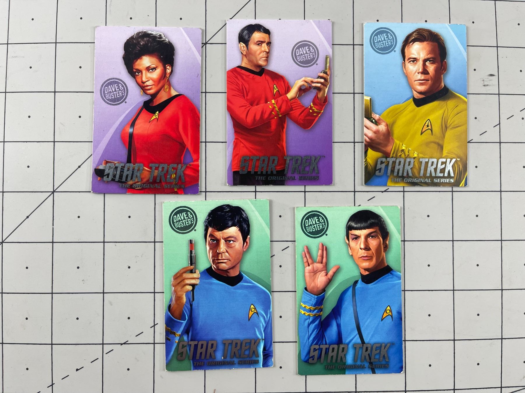 Star Trek Dave & Busters Cards