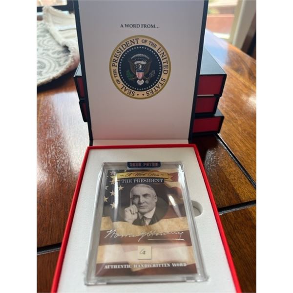 President of the United States Waren Harding signed word-Authenticated