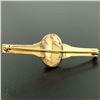 Image 2 : Antique Victorian 15k Solid Rosy Yellow Gold Carved Carnelian Bar Pin Brooch