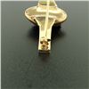 Image 4 : Antique Victorian 15k Solid Rosy Yellow Gold Carved Carnelian Bar Pin Brooch