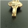 Image 5 : Antique Victorian 15k Solid Rosy Yellow Gold Carved Carnelian Bar Pin Brooch