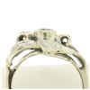 Image 8 : Vintage 14k White Gold 1.0 ctw Round Brilliant & Single Cut Diamond Cocktail Rin