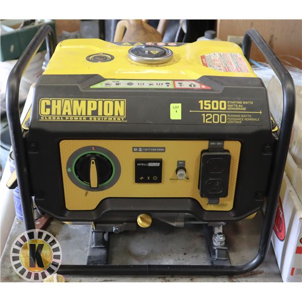 CHAMPION 80CC 1200 RUNNING WATTS GENERATOR