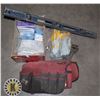 Image 1 : SHELF OF SAFETY SUPPLIES, LEVEL, TOOL BAG, WORK