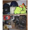 Image 1 : LOT OF HELMETS, SAFETY GEAR, AND MORE
