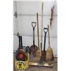 Image 1 : LARGE LOT OF SUPPLIES INCLUDING SHOVELS, BROOMS,