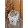 Image 1 : BIN OF ELECTRICAL BOXES AND MORE