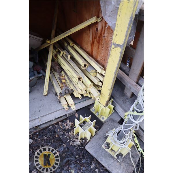 YELLOW SAFETY RAILING SYSTEM