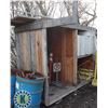 Image 1 : TOOL/ STORAGE SHED WITH USEABLE WOOD PIECES