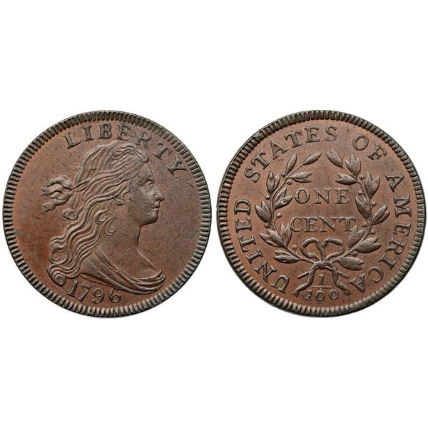 1796 S-119 R3 Draped Bust MS60+