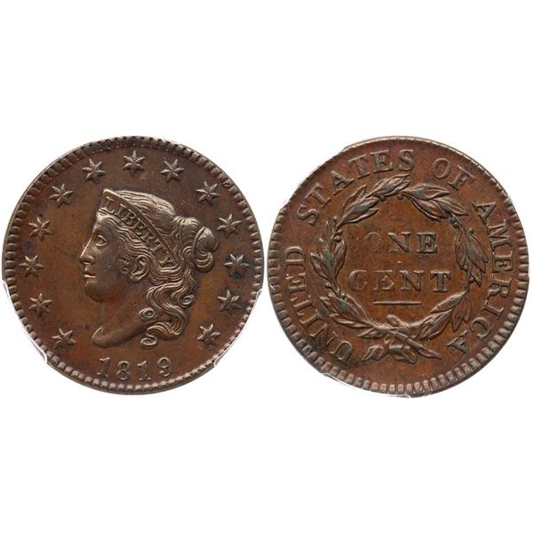 1819 N-6 R1 PCGS graded AU55