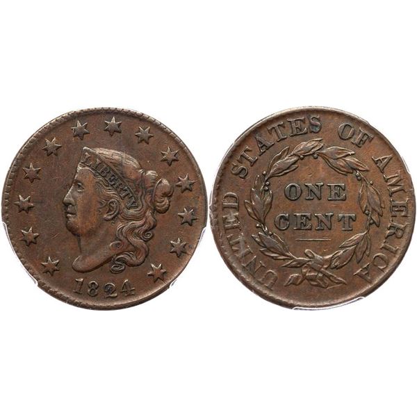1824 N-3 R2 PCGS graded XF40