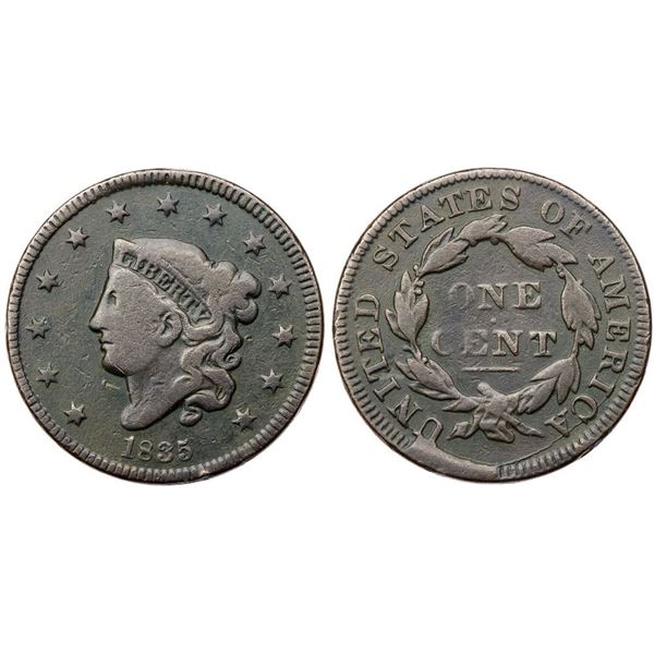 1835 N-11 R4+ Small 8 & Stars VG10