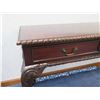 Image 2 : Wooden Table w/ 3 Drawers & Cabriole Legs 59"x21"x30"H