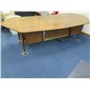 Image 2 : Standard Furniture Curved Wooden Desk w/ Pointed Ends & 4 Drawers 104"x42"x28"