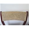 Image 2 : Qty 2 Farse Stolefabrik Denmark Wooden Chairs w/ Upholstered Seats & Backs 19"x18"x33" (Seat damage)