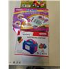 Image 2 : CARTOON POLICE AND RACE CAR SET, MY FIRST REGISTER, AND ELECTRIC BALLOON PUMP