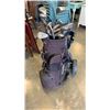 Image 2 : GOLF BAG WITH RH AND LH CLUBS AND CART