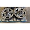 Image 2 : SET OF 4 MID 2000 GMC 6 BOLT 16" RIMS WITH HUB COVERS