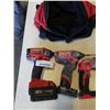 Image 2 : MILWAUKEE M18 CORDLESS 4 TOOL LOT INCLUDING FUEL BRUSHLESS WITH 3 BATTERIES AND DUAL CHARGER TESTED 
