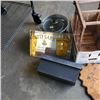 Image 2 : CUTTY SARK MIRRORED ADVERT, WINE RACK, DEEP FRY BASKET WITH POT, BURL CUTTING BOARD AND MORE