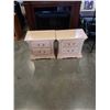 Image 1 : PAIR OF 2 DRAWER NIGHTSTANDS