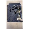 Image 1 : NEW CALLAWAY MENS GOLF SHIRT - SIZE MEDIUM, PEACOAT, RETAIL $89
