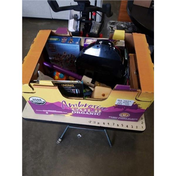 BOX OF BOY TOYS