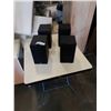 Image 1 : PAIR OF KLIPSCH V10 SPEAKERS AND PAIR OF OMAGE QFS4 SPEAKERS