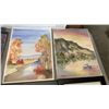 Image 3 : 2 EASTERN SILK STITCHINGS 2 PAINTINGS WITH ART BOOKS