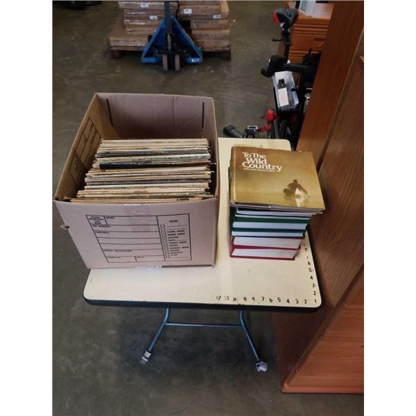 LOT OF RECORDS AND BOOKS