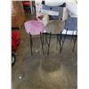 Image 8 : 3 UPHOLSTERED BAR STOOLS