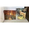 Image 1 : 2 UNFRAMED OIL PAINTINGS