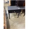 Image 2 : BLACK DESK WITH KEYED DRAWER AND SIDE SLIDER EXTENDER