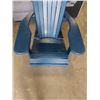 Image 2 : BLUE ADIRONDACK CHAIR