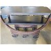 Image 3 : NEW CUSTOM MADE ROLLING RUSTIC SERVING CART RETAIL $1600