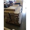 Image 1 : PALLET OF ASSORTED NEW OFFICE FURNITURE CUBICAL SHELVES ETC