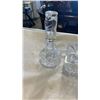 Image 2 : LOT OF CRYSTAL  DISHES, BELLS, SMALL DECANTER W/ CHIP