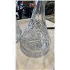 Image 8 : 3 CRYSTAL DECANTERS W/ STOPPERS - SOME CHIPS