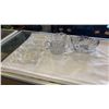 Image 1 : LOT OF ANTIQUE PRESSED GLASS AND CRYSTAL BOWL