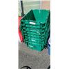 Image 1 : 8 STACKABLE STORAGE TOTES WITH BUILT IN LIDS